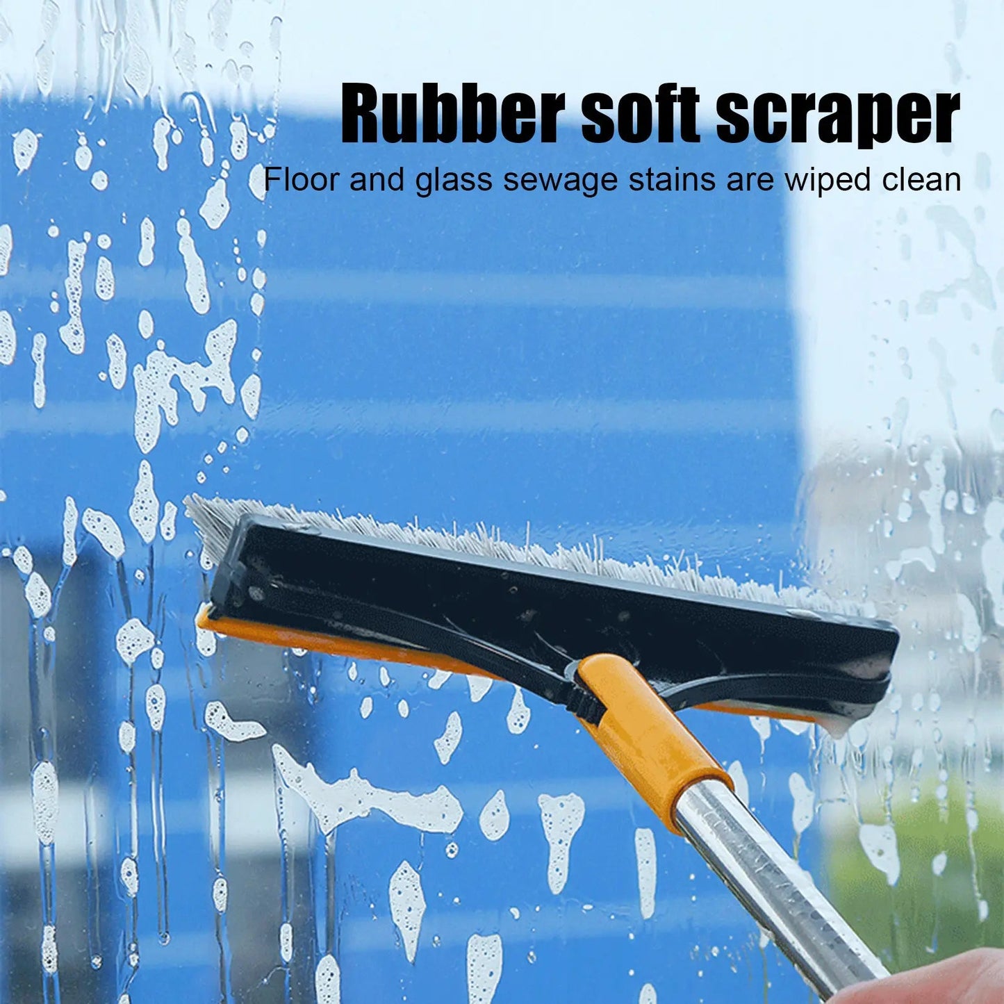 CleanEdge™ 2-in-1 Bathroom Cleaning Brush | Scrub + Wipe