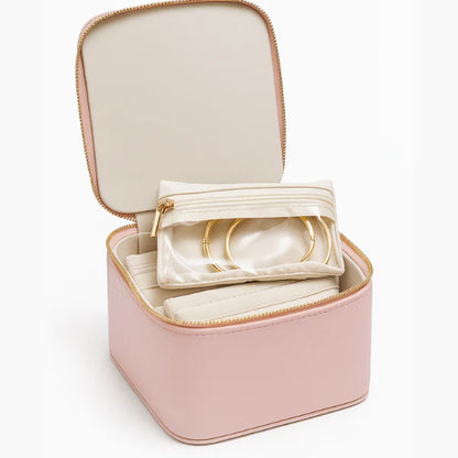 Trendoz Travel Jewellery Organizer with 6 Zipper Pouches