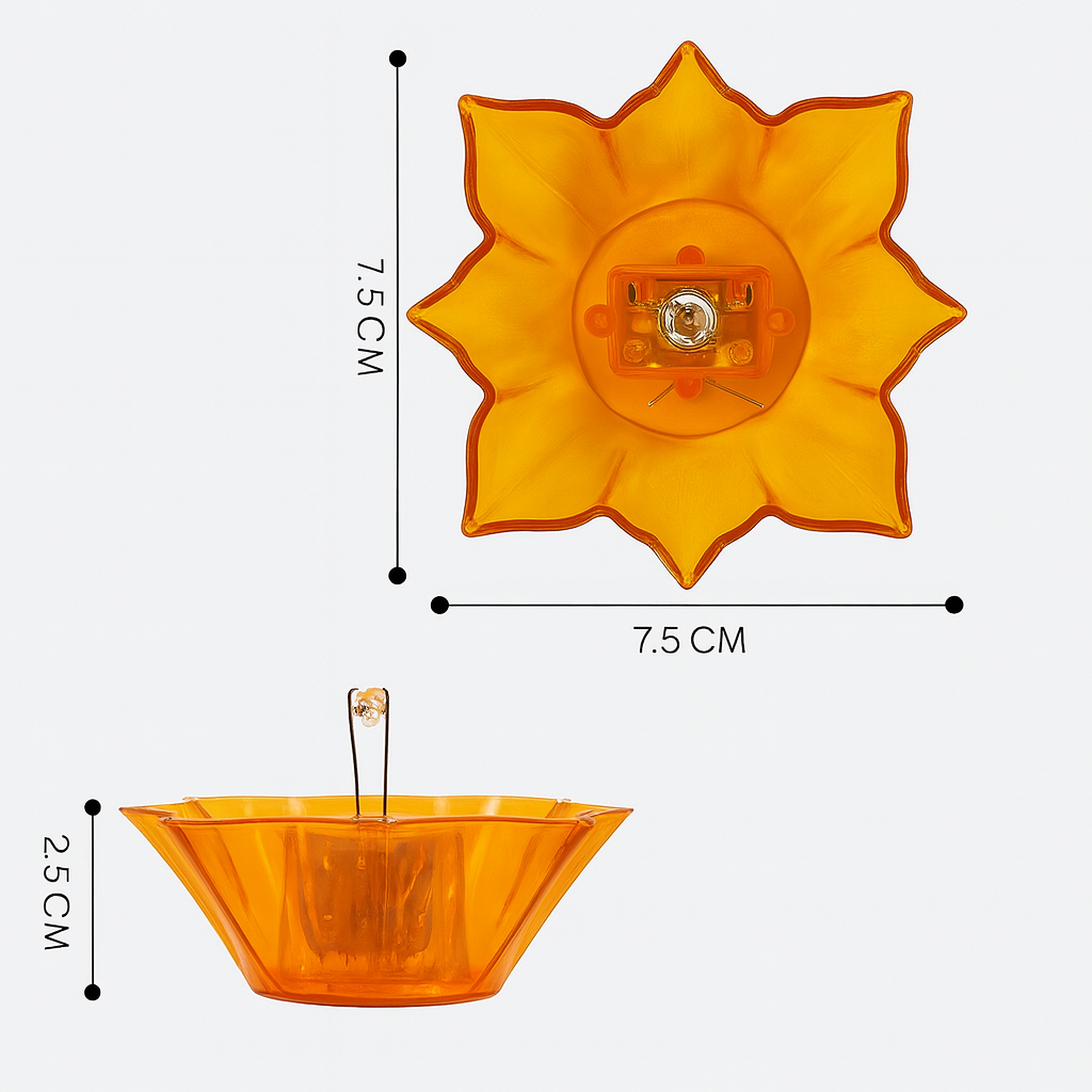 3D REFLECTIVE DIYA SET- FESTIVAL DIWALI DECOR