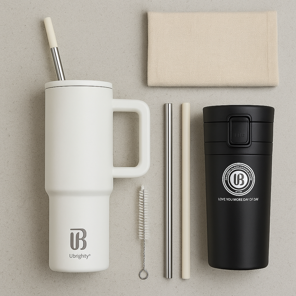 1200ML Tumbler with Lid & Straw